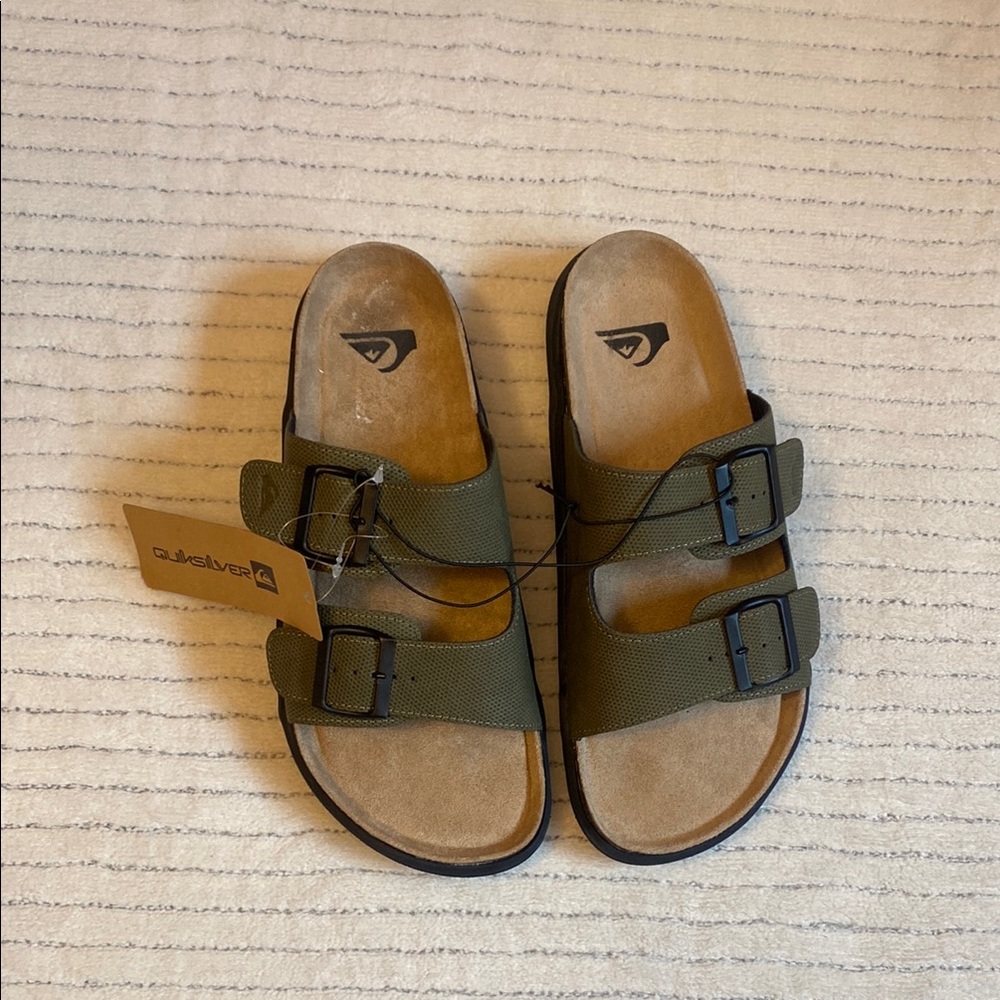QUIKSILVER . Mens Green Sandals - Picture 2 of 6